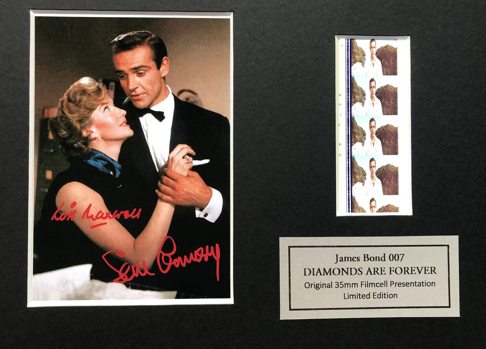 007 DIAMONDS ARE FOREVER Original 35mm Film Cells set in Quality Wood Frame +, изображение 2