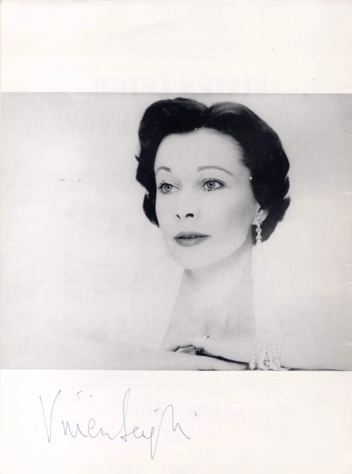 ACTRESS Vivien Leigh TOP autograph, signed souvenir programme, image 2