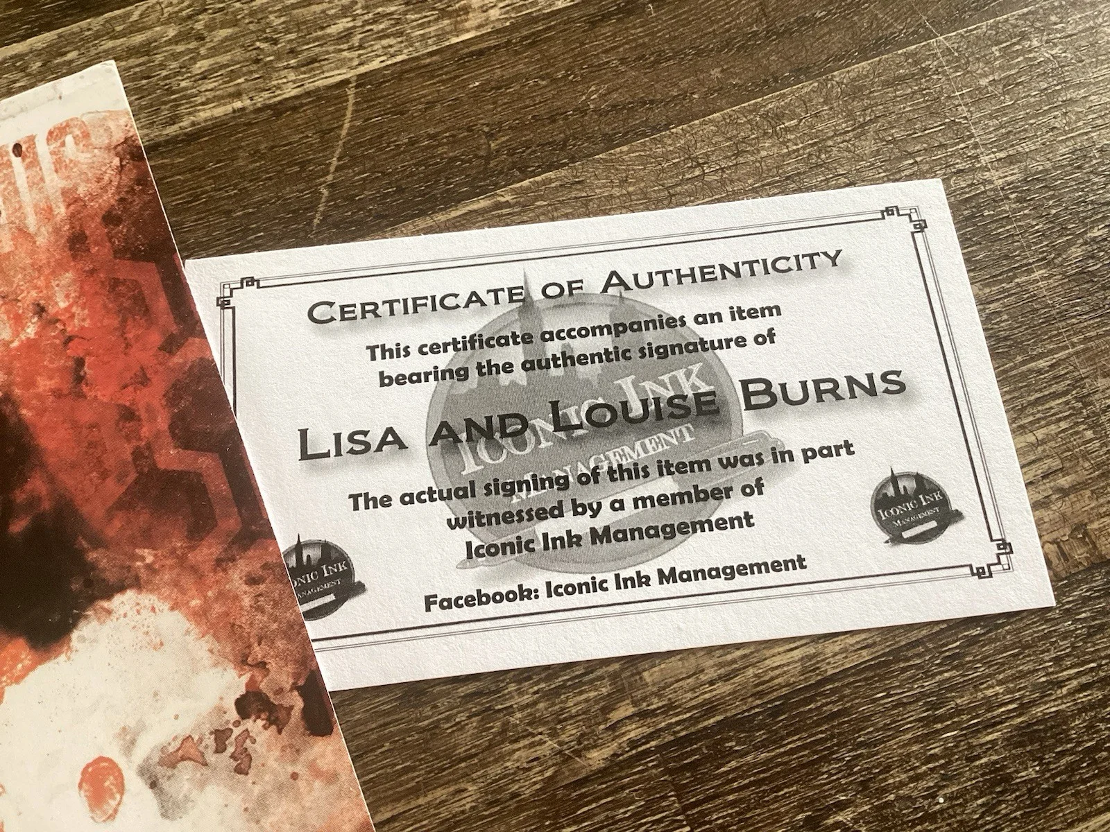 THE SHINING Lisa & Louise Burns THE TWINS Hand Signed Autograph coa, image 4
