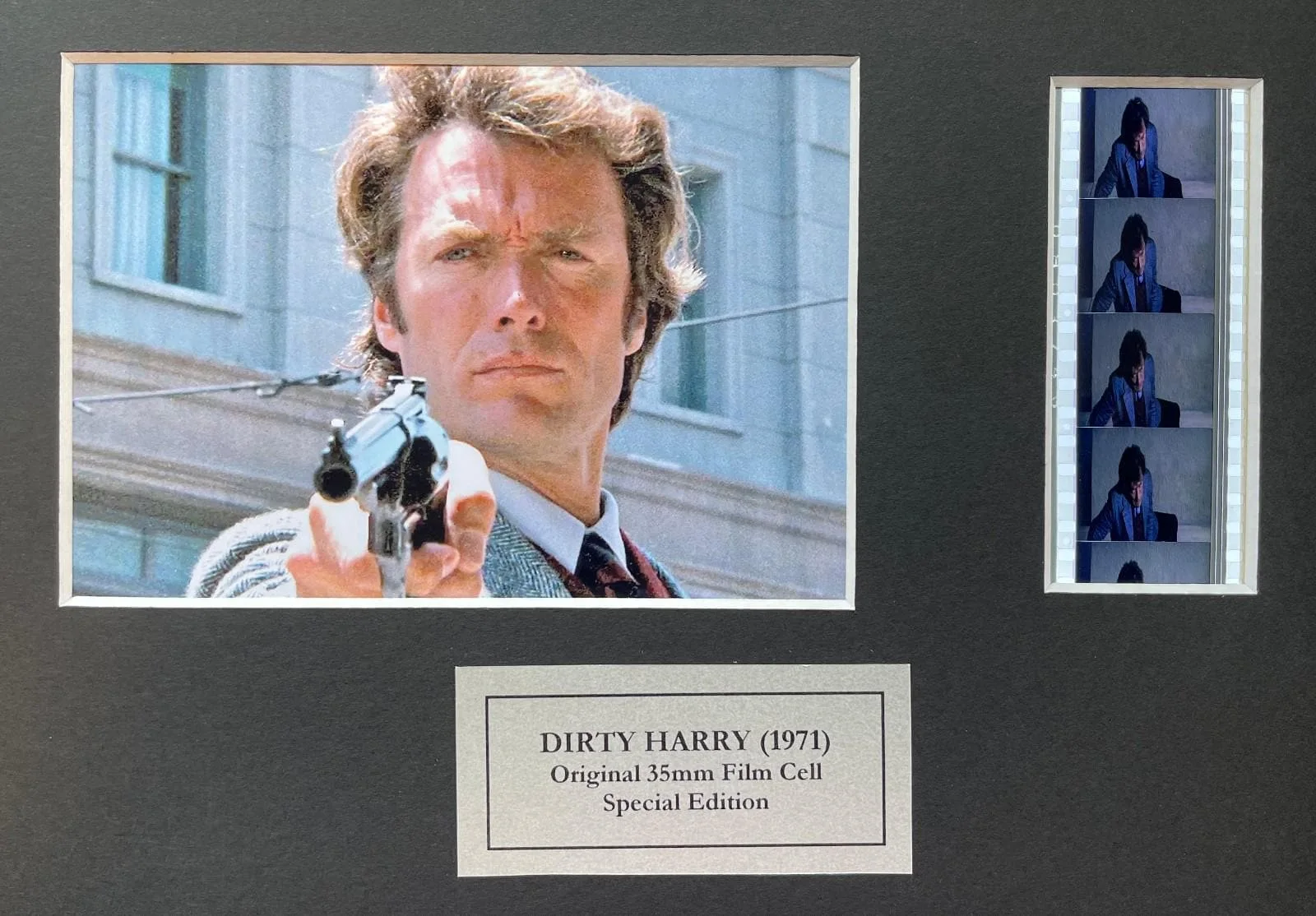 DIRTY HARRY of 1971 Original 35mm Film Cells set within Quality Wood Frame + COA, изображение 4