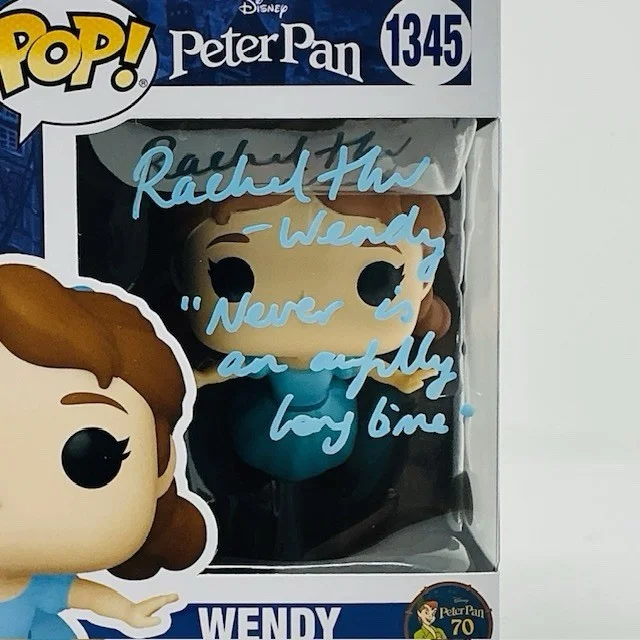 Rachel Hurd-Wood Autographed Wendy Disney Peter Pan Funko Pop #1345 JSA COA, image 2