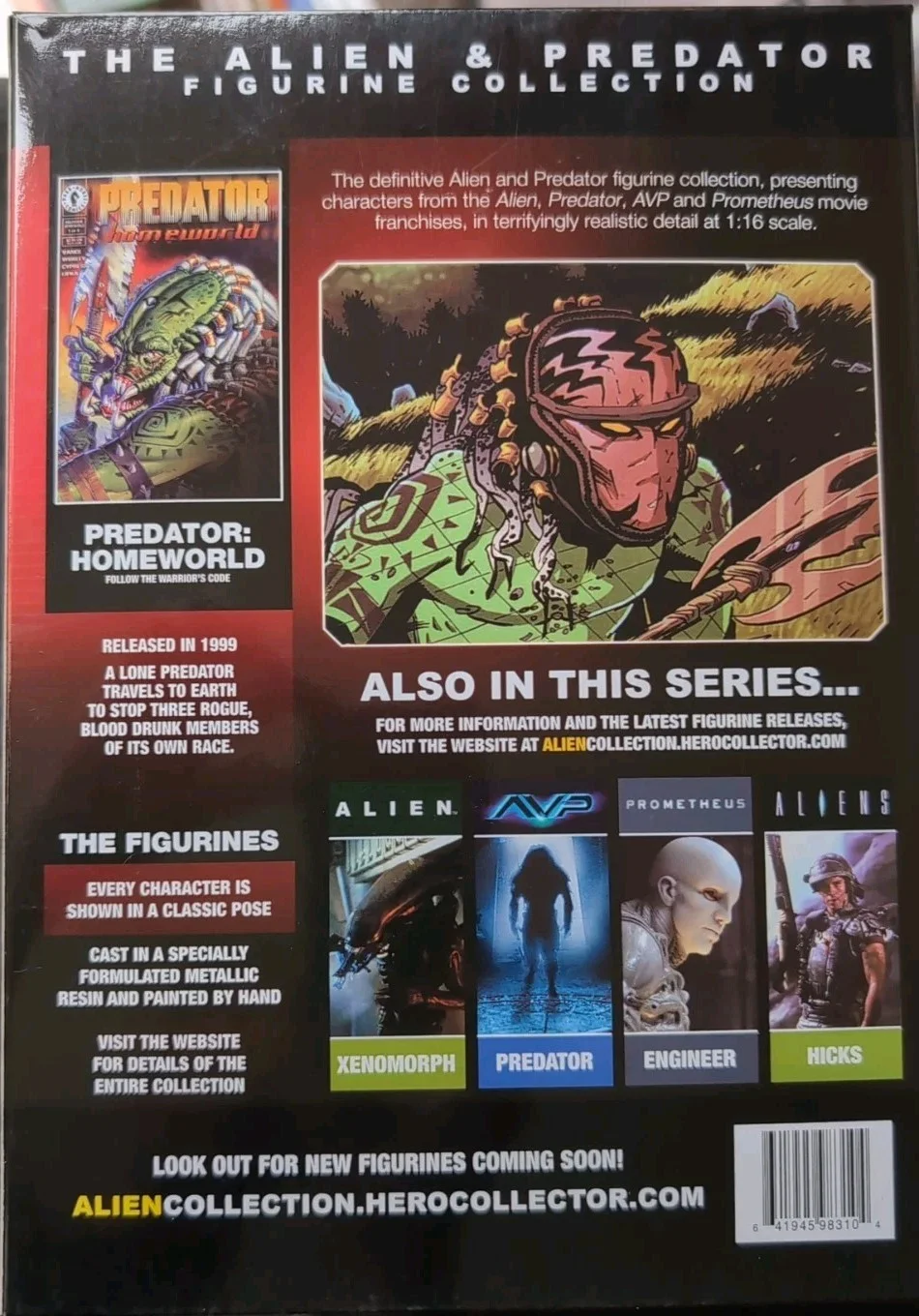 Alien vs Predator - Homeworld Predator - Statue 14cm EAGLEMOSS * M991, image 5