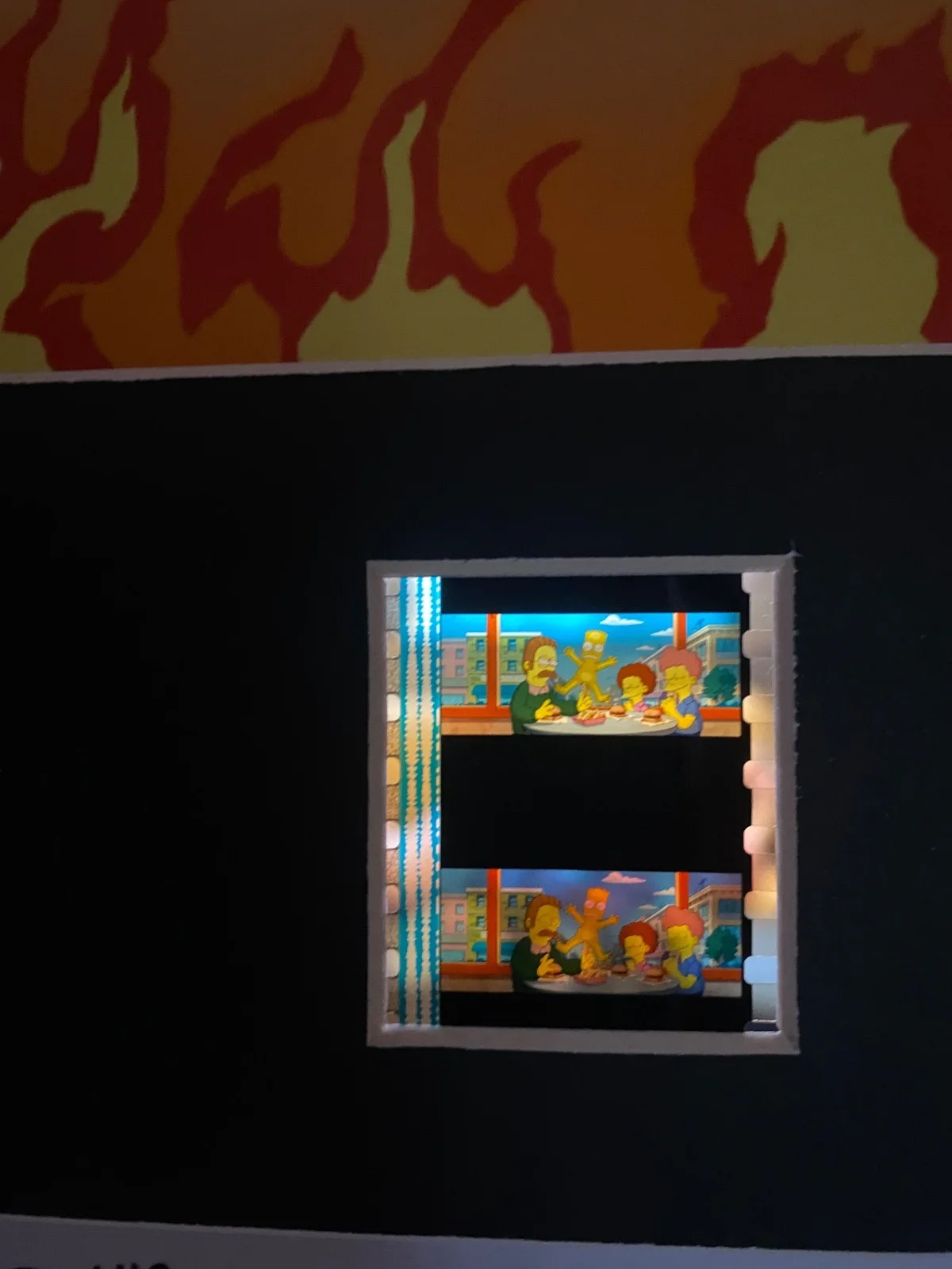 A3 Simpsons Movie film cell display, image 3