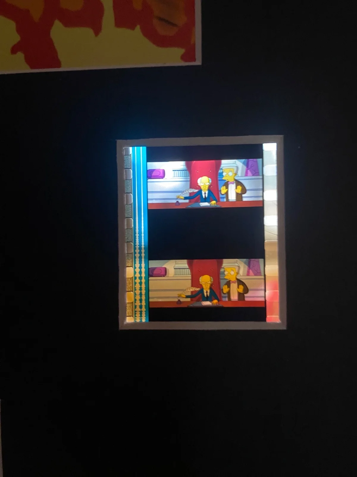 A3 Simpsons Movie film cell display, image 4