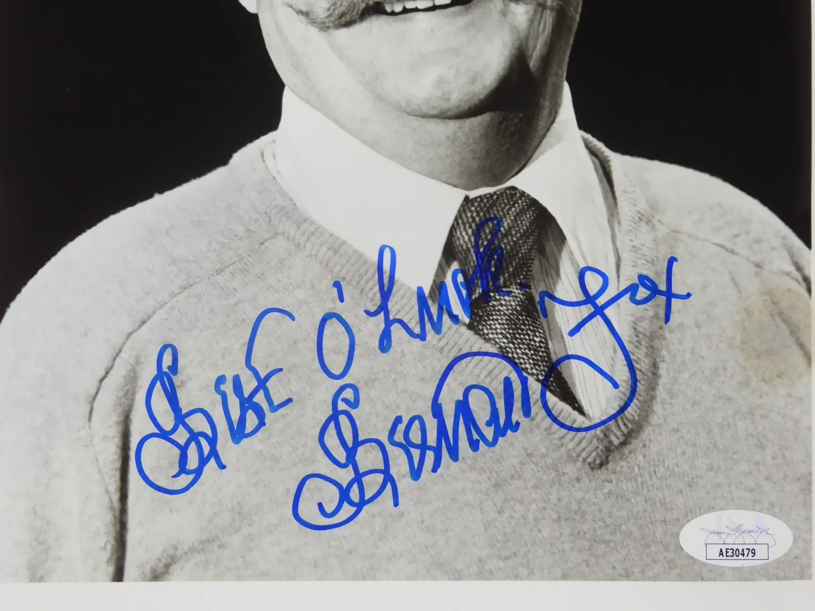 Bernard Fox — Bernard Fox Signed Autographed B&W 8x10 Photo Dr Bombay Bewitched JSA COA, изображение 2