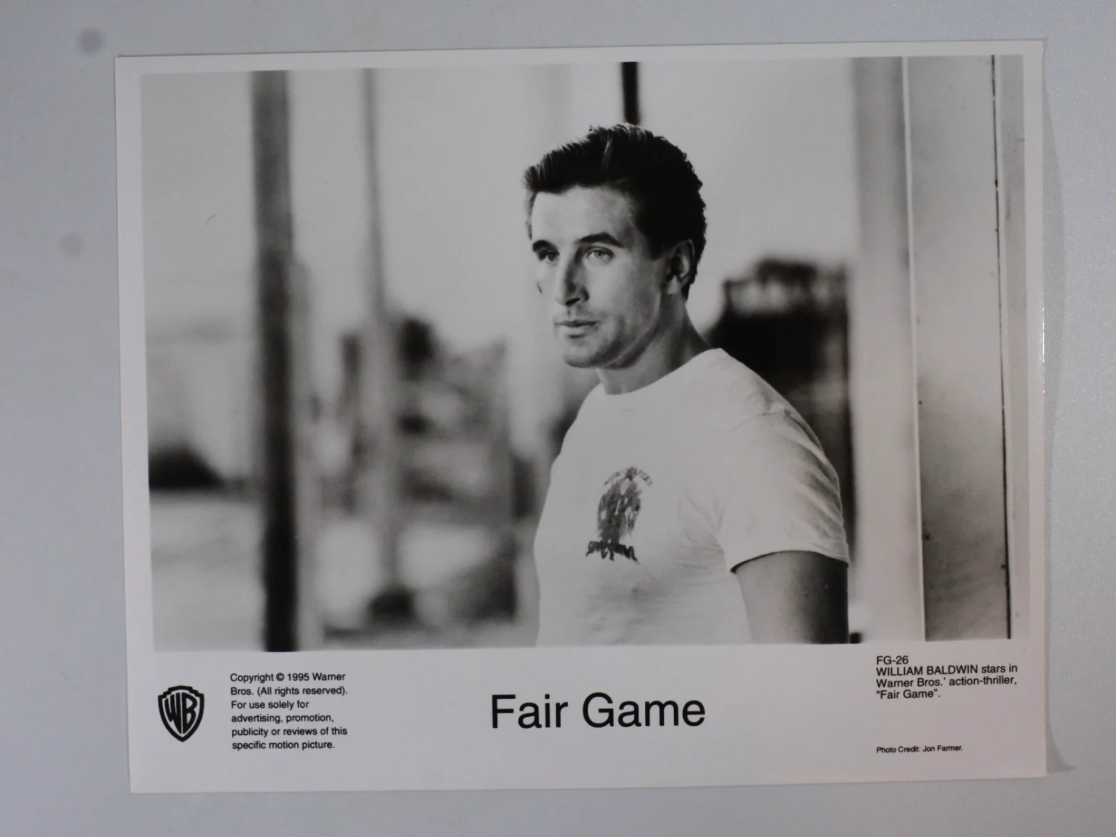 x4 Fair Game 1995 Lobby Cards Cindy Crawford & William Baldwin, image 5