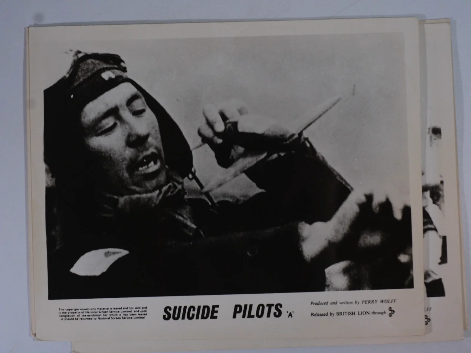 x8 Suicide Pilots Original British Lobby Cards World War 2 Documentary, image 2