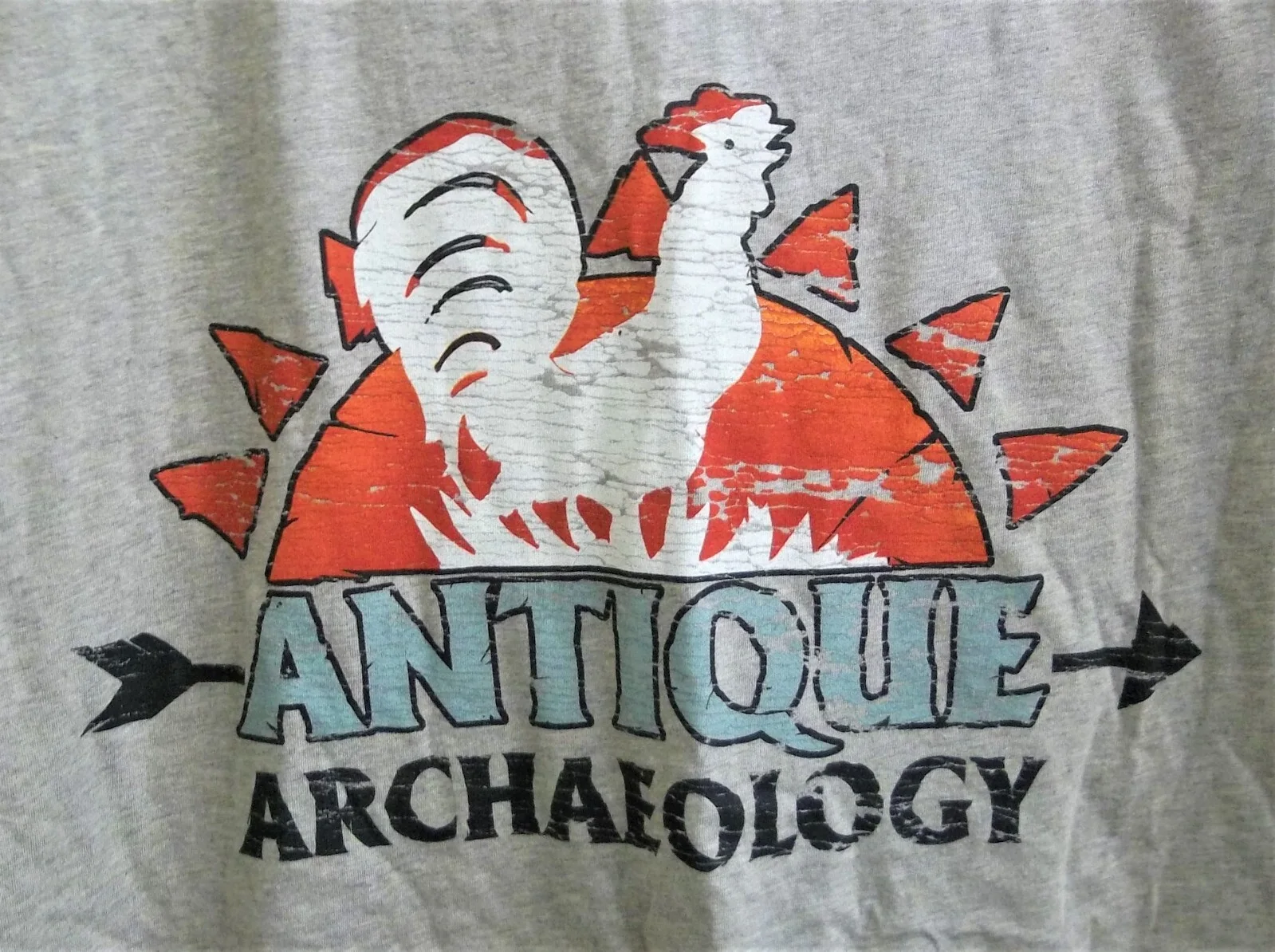 Michael Wolfe — Antique Archaeology Distress T-Shirt Large Michael Wolfe Signed American Pickers, изображение 2