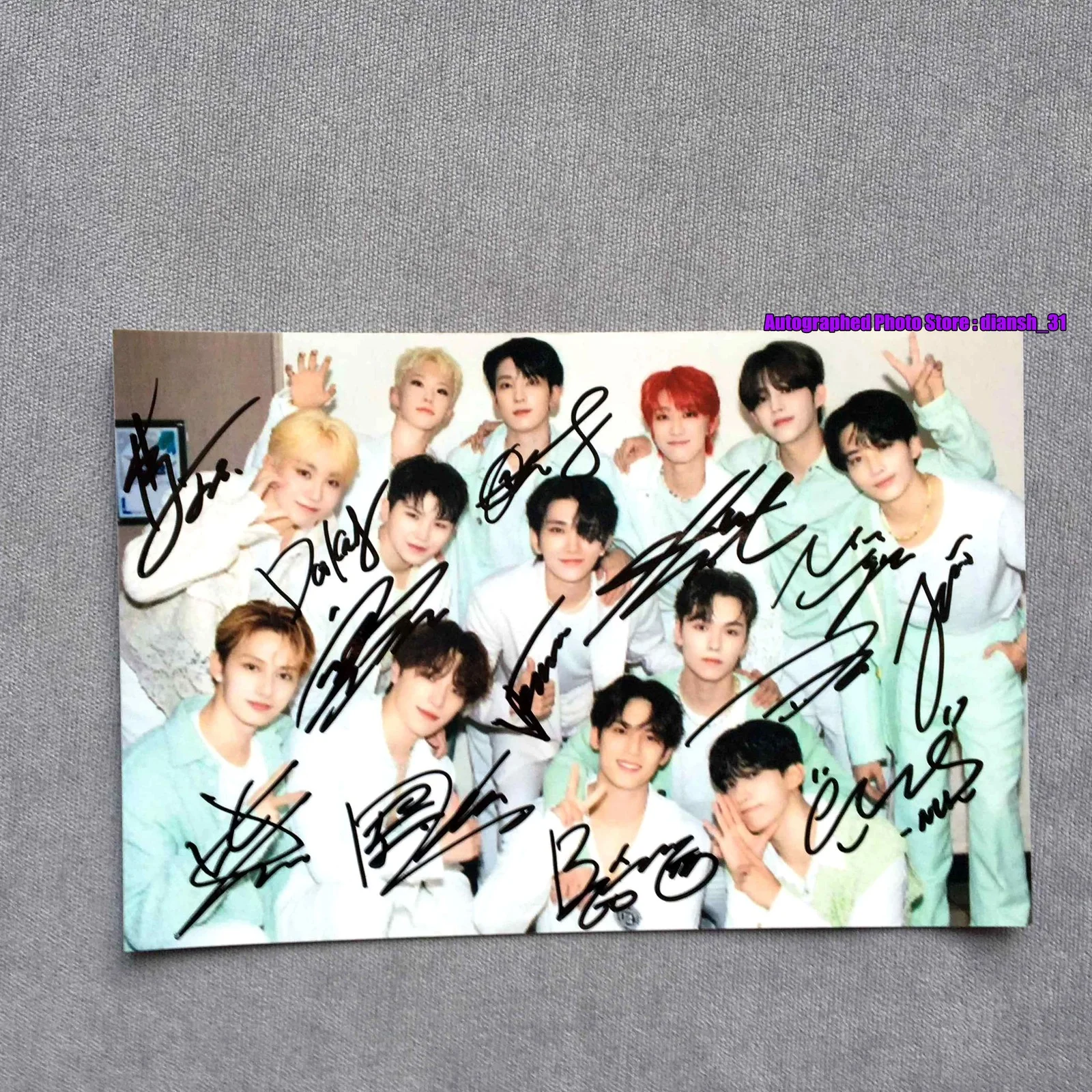 SEVENTEEN — K-POP STAR SEVENTEEN Autographed Photo 4*6 Signed photograph 2025C