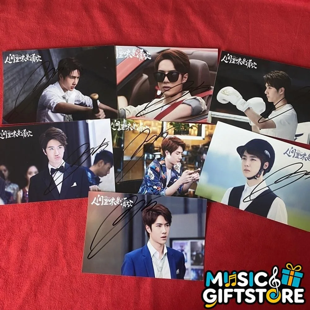 WANG YIBO YI BO PHOTO CARD PICTURE SIGNED AUTOGRAPHED COLLECTION 4*6 2025 #MUGS, изображение 2
