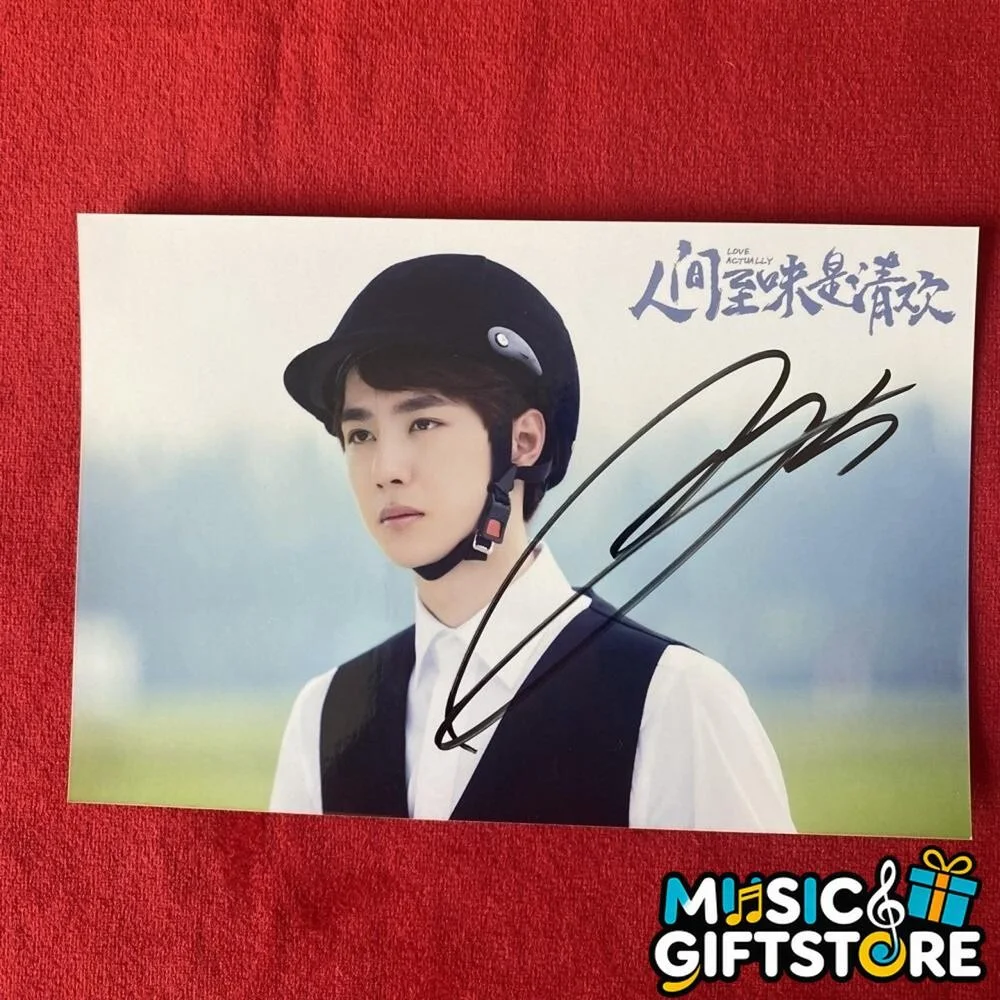 WANG YIBO YI BO PHOTO CARD PICTURE SIGNED AUTOGRAPHED COLLECTION 4*6 2025 #MUGS, изображение 3