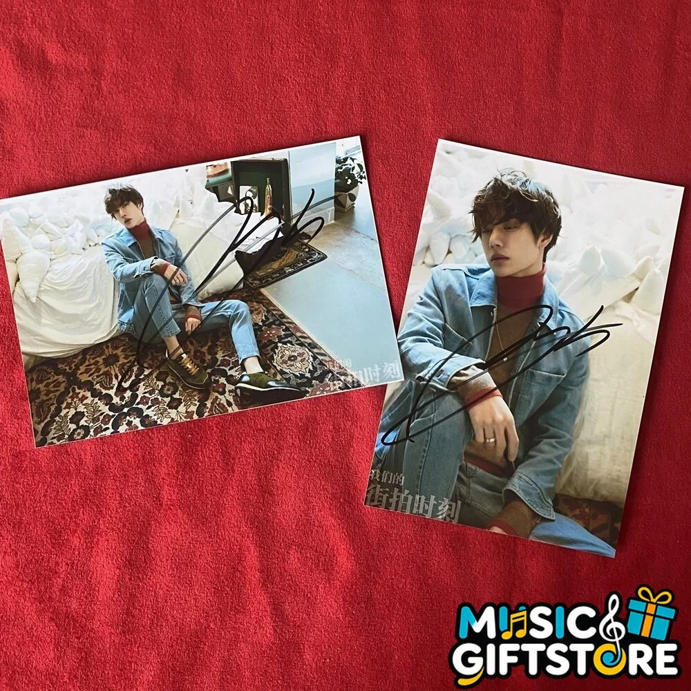 WANG YIBO YI BO PHOTO CARD PICTURE SIGNED AUTOGRAPHED COLLECTION 4*6 2025B #MUGS, изображение 2