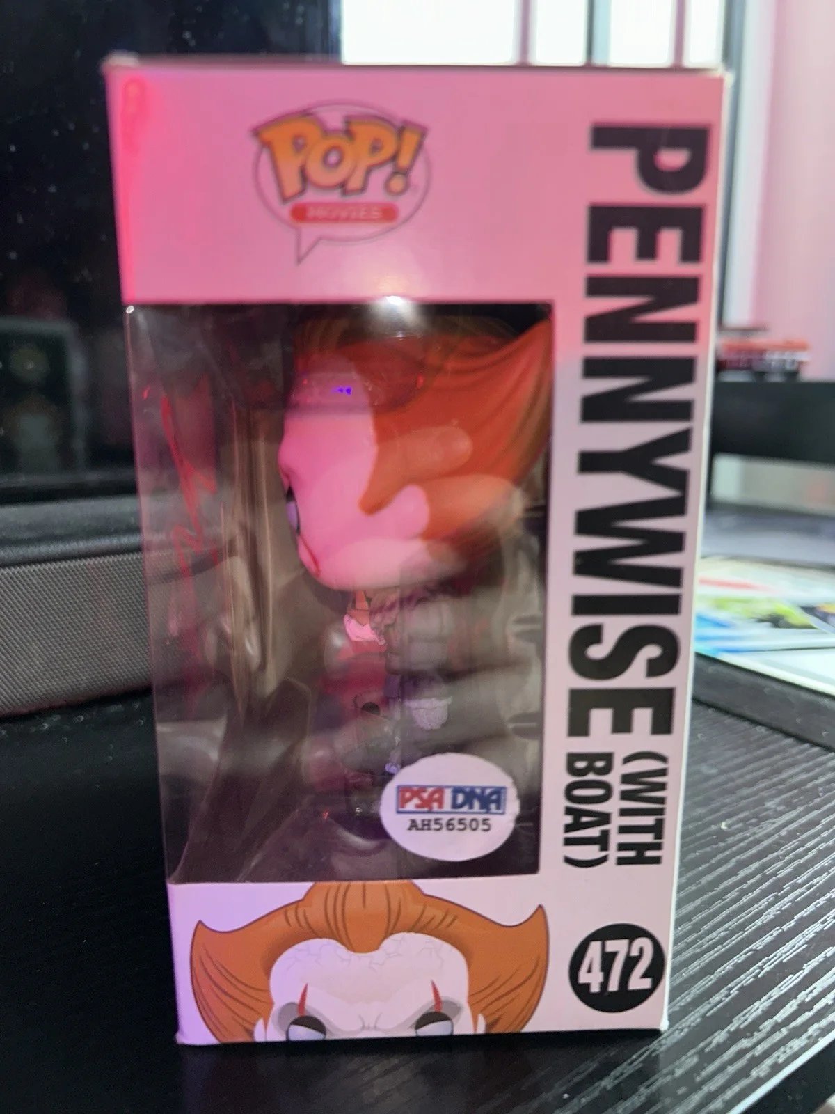Funko Pop Pennywise with Boat #472 Autographed PSA/DNA IT Movie Collectible, image 2