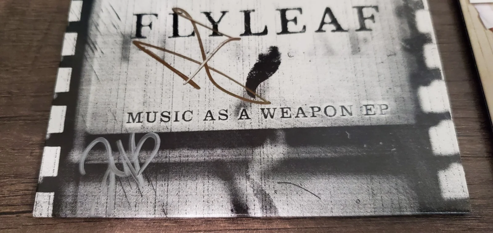 Autographed Flyleaf EP Music As A Weapon + Much Like Falling Signed by 4 Members, image 3
