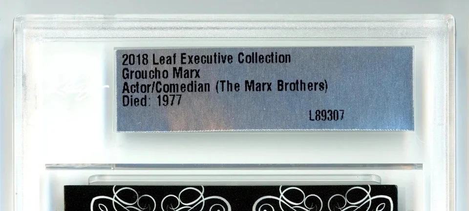 Groucho Marx — 2018 Leaf Executive Groucho Marx Autograph Cut Auto Signed PSA DNA JSA BAS, image 2