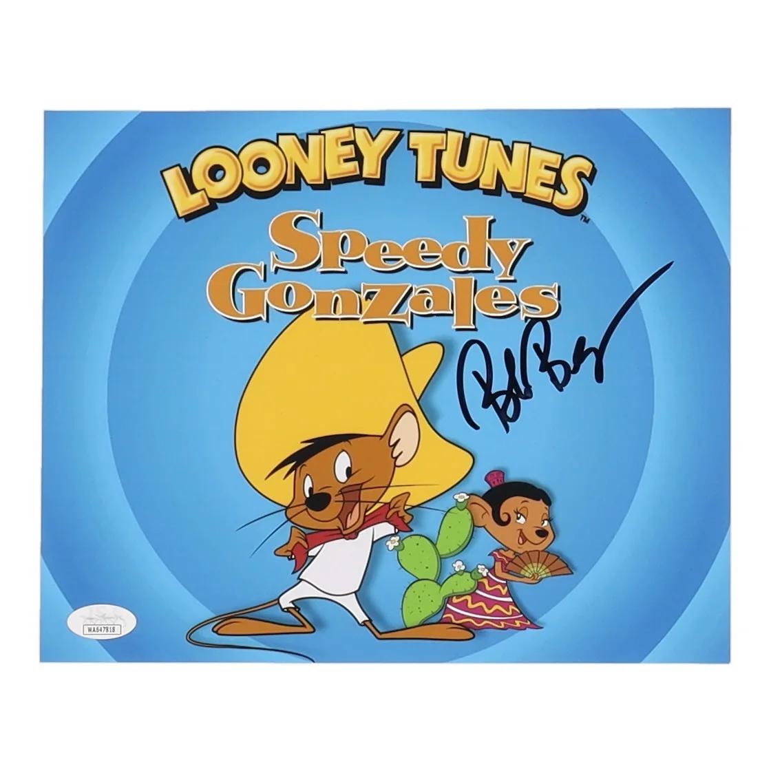 Bob Bergen — Bob Bergen Signed "Looney Tunes" 8x10 Photo (JSA)