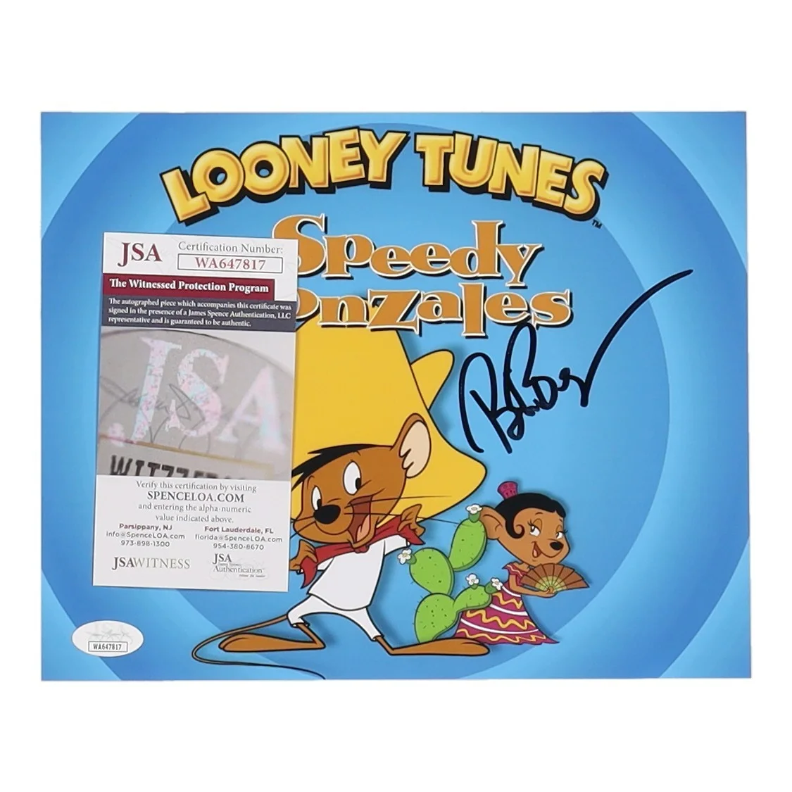 Bob Bergen — Bob Bergen Signed "Looney Tunes" 8x10 Photo (JSA), изображение 2