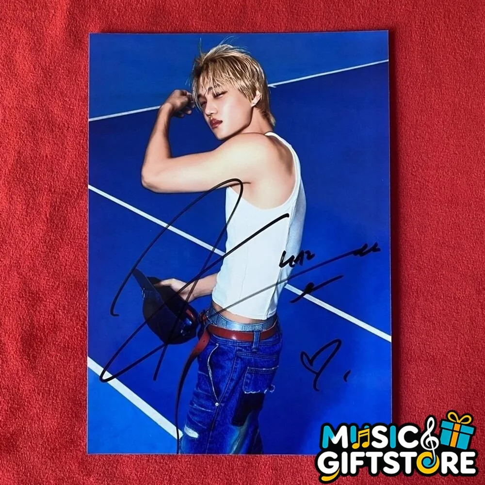 EXO KAI Autographed Signed Photo Autographs 4*6 K-POP Collection 2025B #MUGS, изображение 3