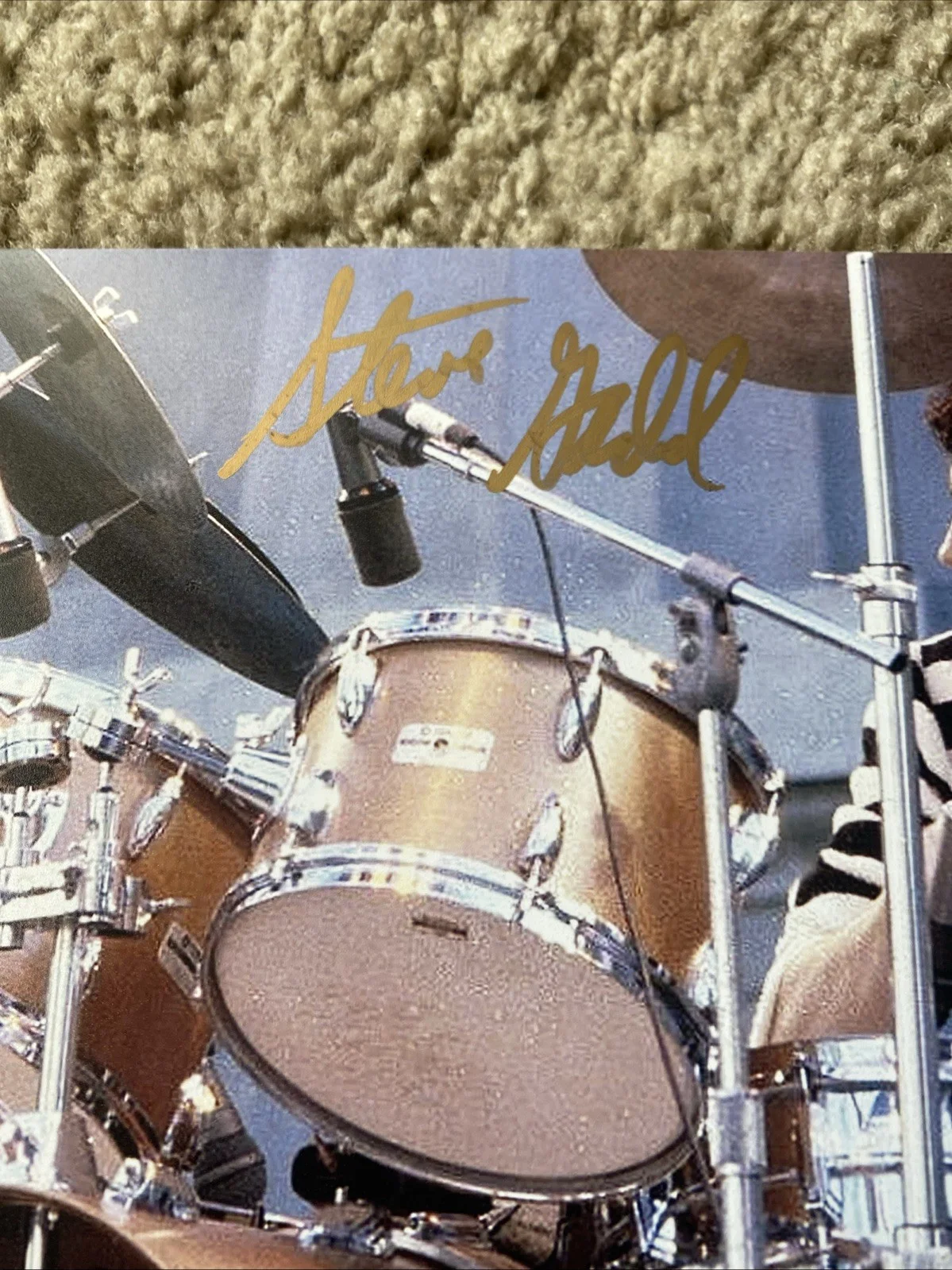Steve Gadd HOF Drummer Signed Autographed 8x10 Photo Beckett BAS, image 2
