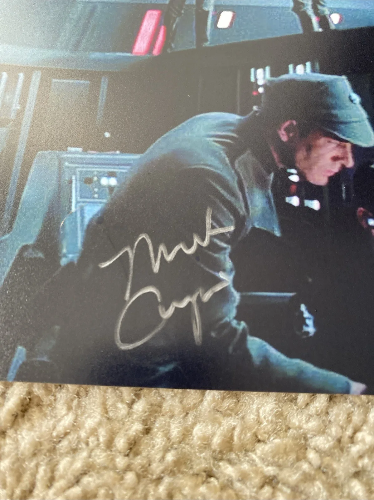 Mark Capri Star Wars The Empire Strikes Back Signed 8x10 Photo Beckett BAS, изображение 3