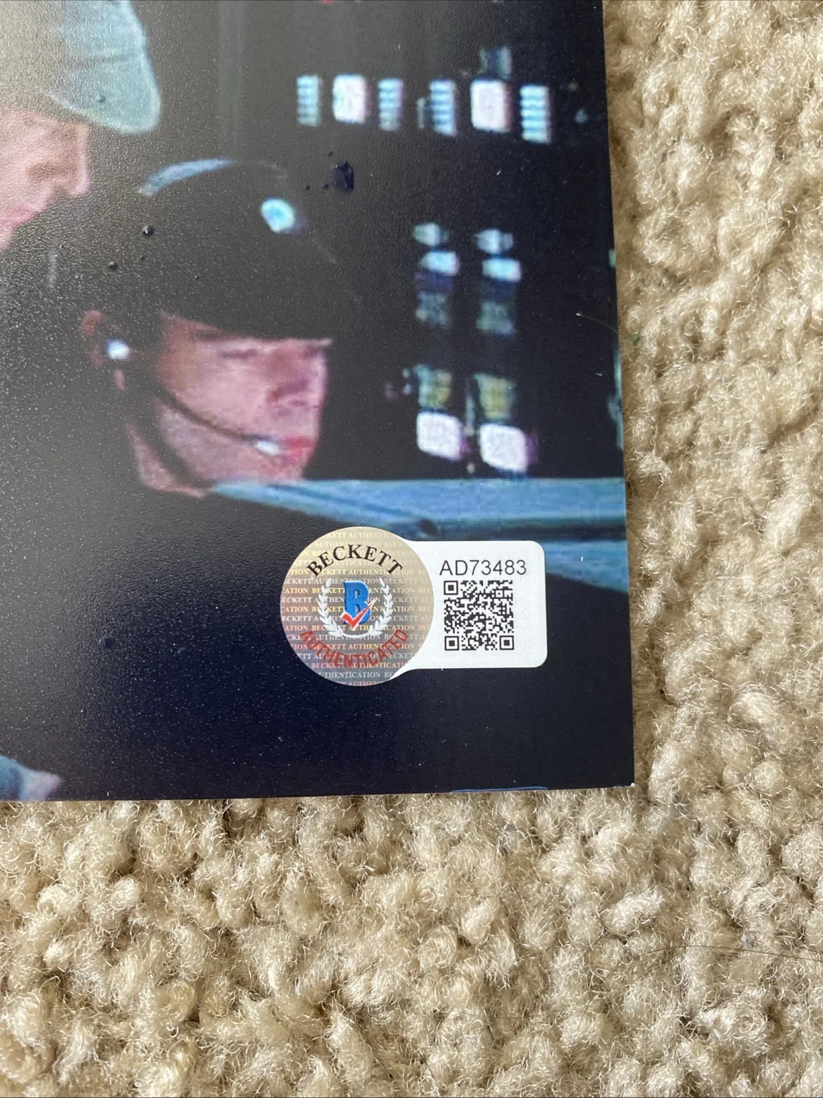 Mark Capri Star Wars The Empire Strikes Back Signed 8x10 Photo Beckett BAS, изображение 4