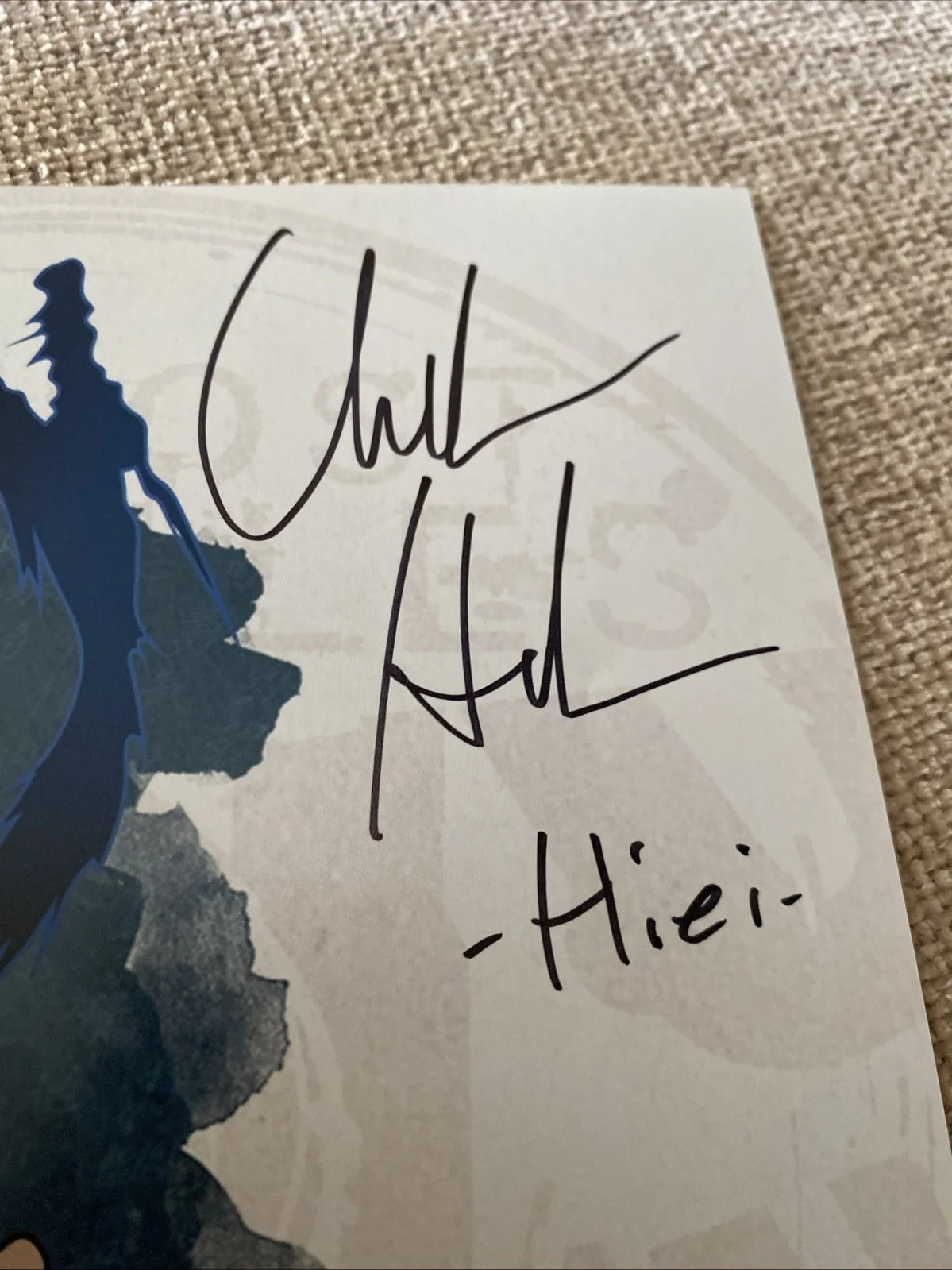 Chuck Huber Yu Yu Hakusho Hiei Anime Signed 8x10 Photo Zobie COA, изображение 2