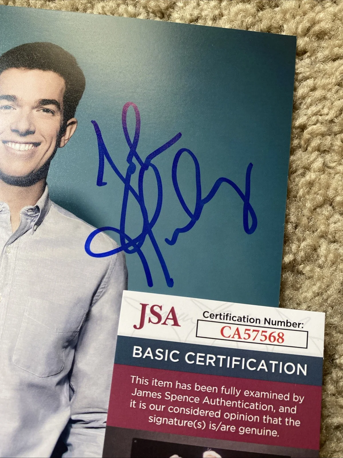 John Mulaney Saturday Night Live Signed 8x10 Photo JSA, image 2