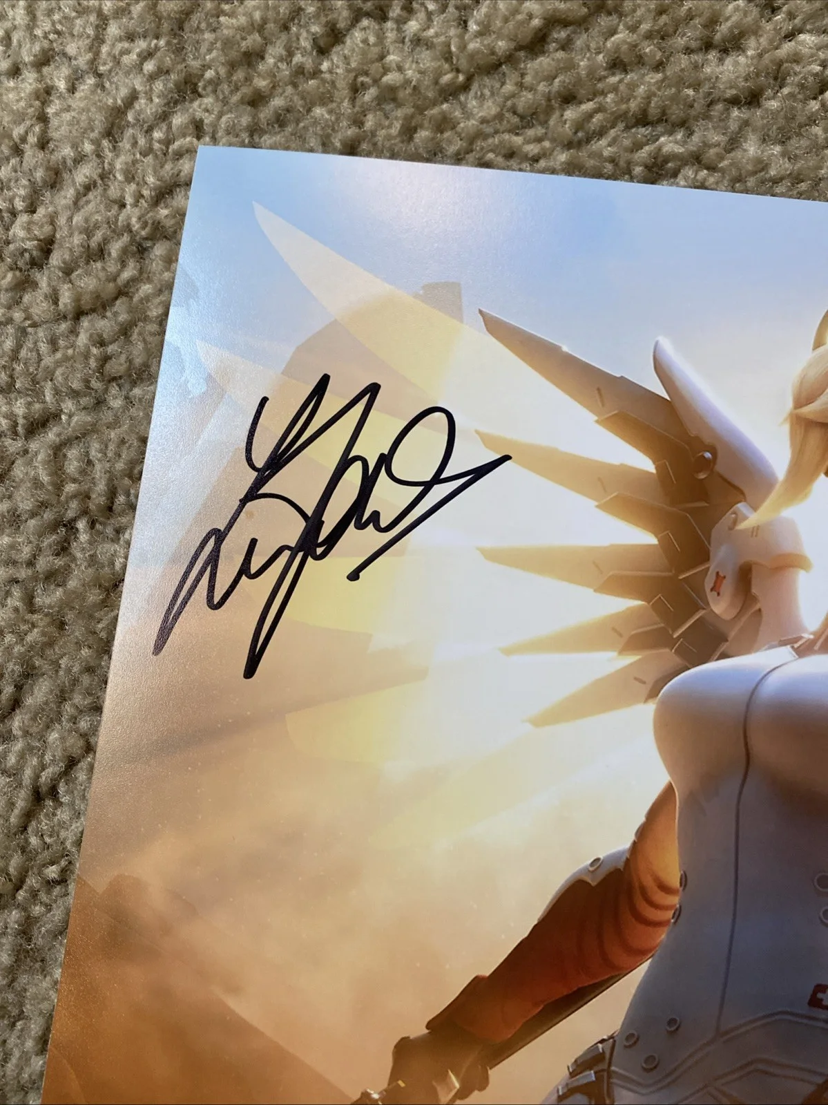 Lucie Pohl Overwatch (Mercy) Signed 8x10 Photo Zobie COA, изображение 2