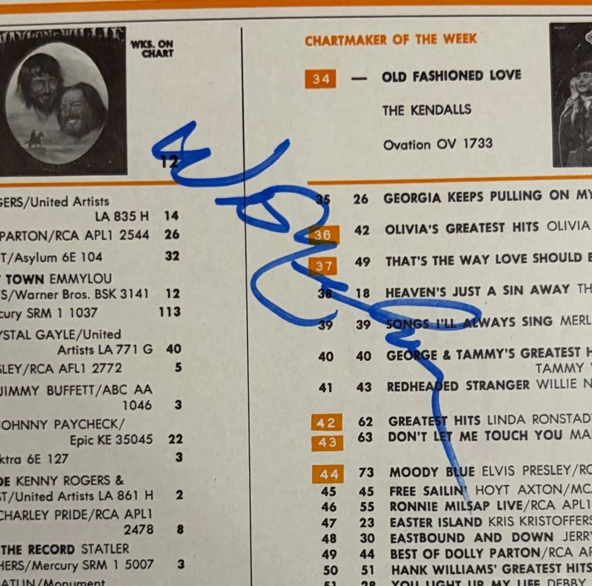 Willie Nelson — WILLIE NELSON SIGNED AUTOGRAPHED 11X14 MAGAZINE PAGE COUNTRY MUSIC CHART PSA, изображение 2