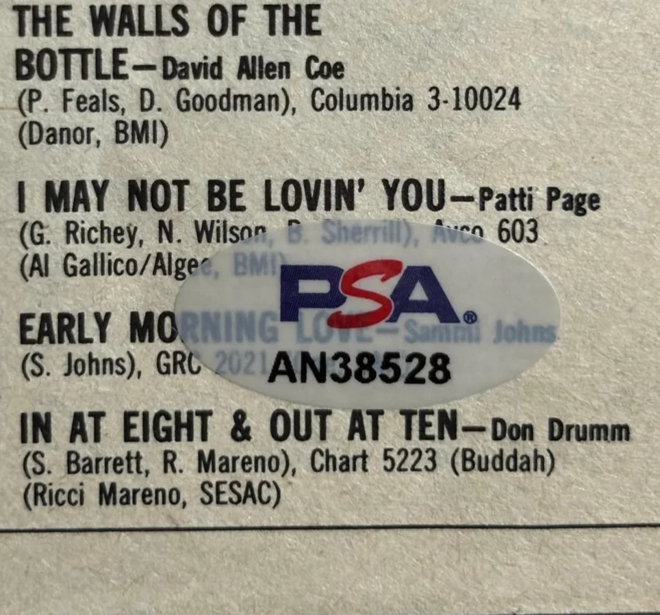 John Denver — JOHN DENVER SIGNED AUTOGRAPHED MAGAZINE PAGE BILLBOARD HOT COUNTRY CHART PSA E, image 3