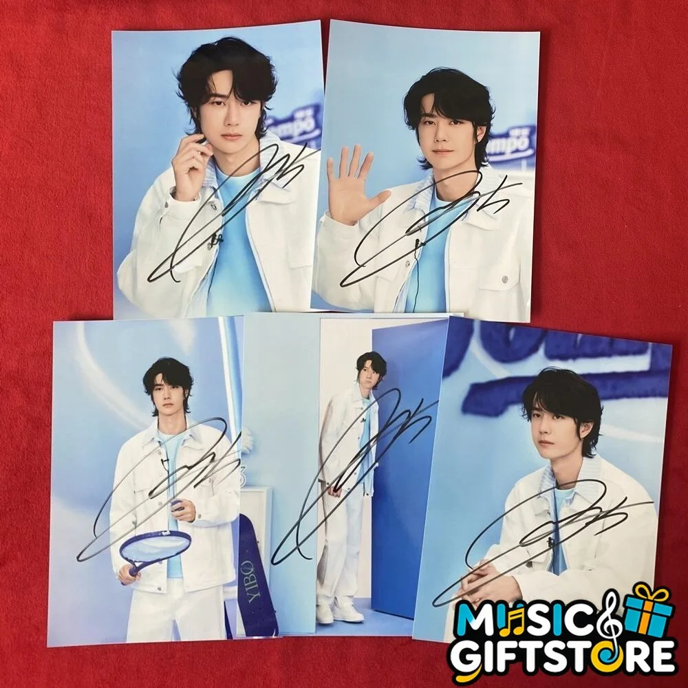 WANG YIBO YI BO PHOTO CARD PICTURE SIGNED AUTOGRAPHED COLLECTION 4*6 2025I #MUGS, изображение 2