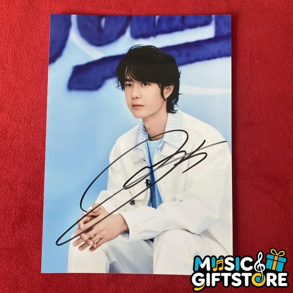 WANG YIBO YI BO PHOTO CARD PICTURE SIGNED AUTOGRAPHED COLLECTION 4*6 2025I #MUGS, изображение 3