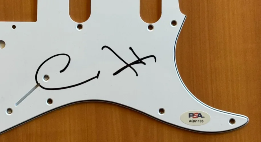 Carlos Santana Signed Autographed Pick Guard Pickguard PSA/DNA COA Rock HOF, изображение 2