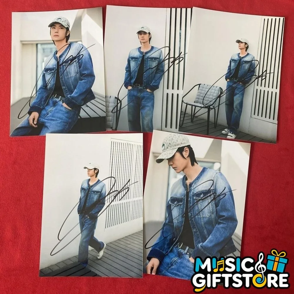 WANG YIBO YI BO PHOTO CARD PICTURE SIGNED AUTOGRAPHED COLLECTION 4*6 2025J #MUGS, изображение 2