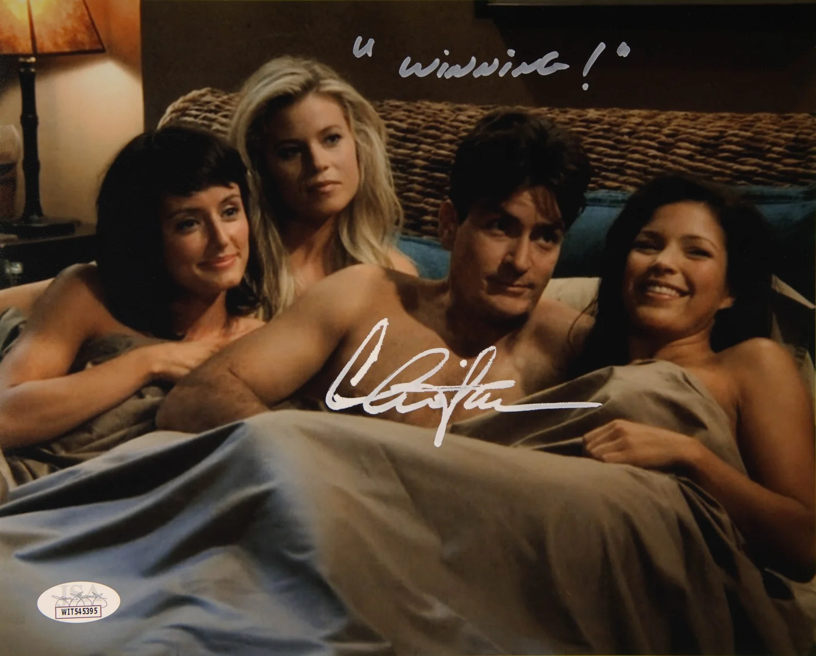 Charlie Sheen — Charlie Sheen Signed 8x10 Photo "WINNING!" JSA COA Private Signing, image 2