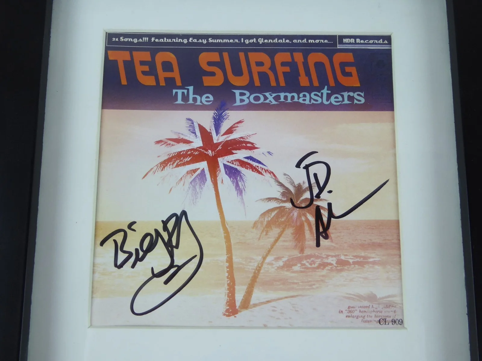 Billy Bob Thornton Boxmasters JD Andrew Signed Framed Display Matted CD W/Cover, image 2