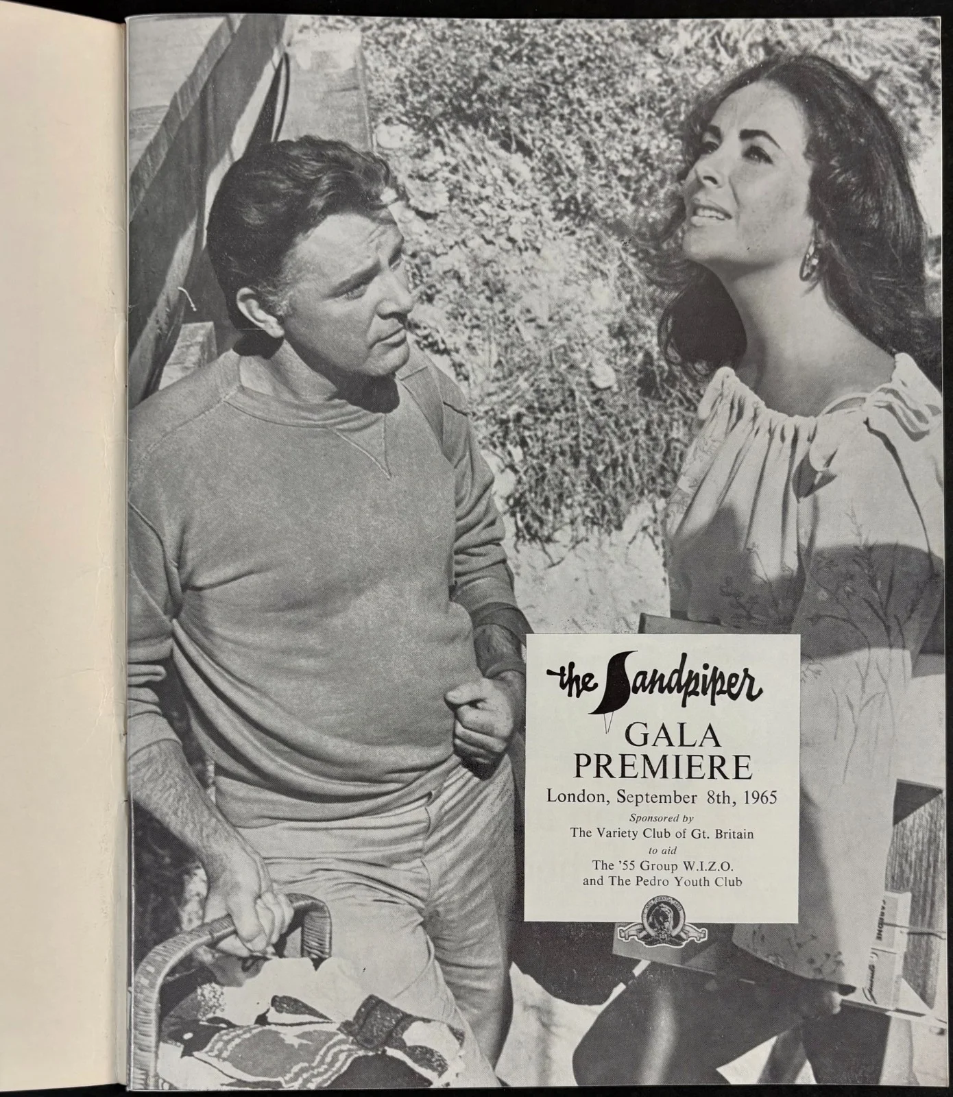 Sandpiper ORIGINAL Gala Premiere Brochure Elizabeth Taylor Richard Burton 1965, image 2