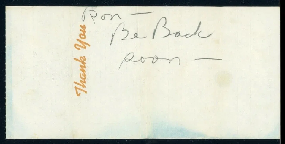 Louis Armstrong Signed Autographed Holiday House Receipt BAS BECKETT LOA, image 3