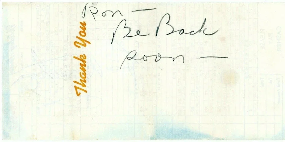 Louis Armstrong Signed Autographed Holiday House Receipt BAS BECKETT LOA, image 4