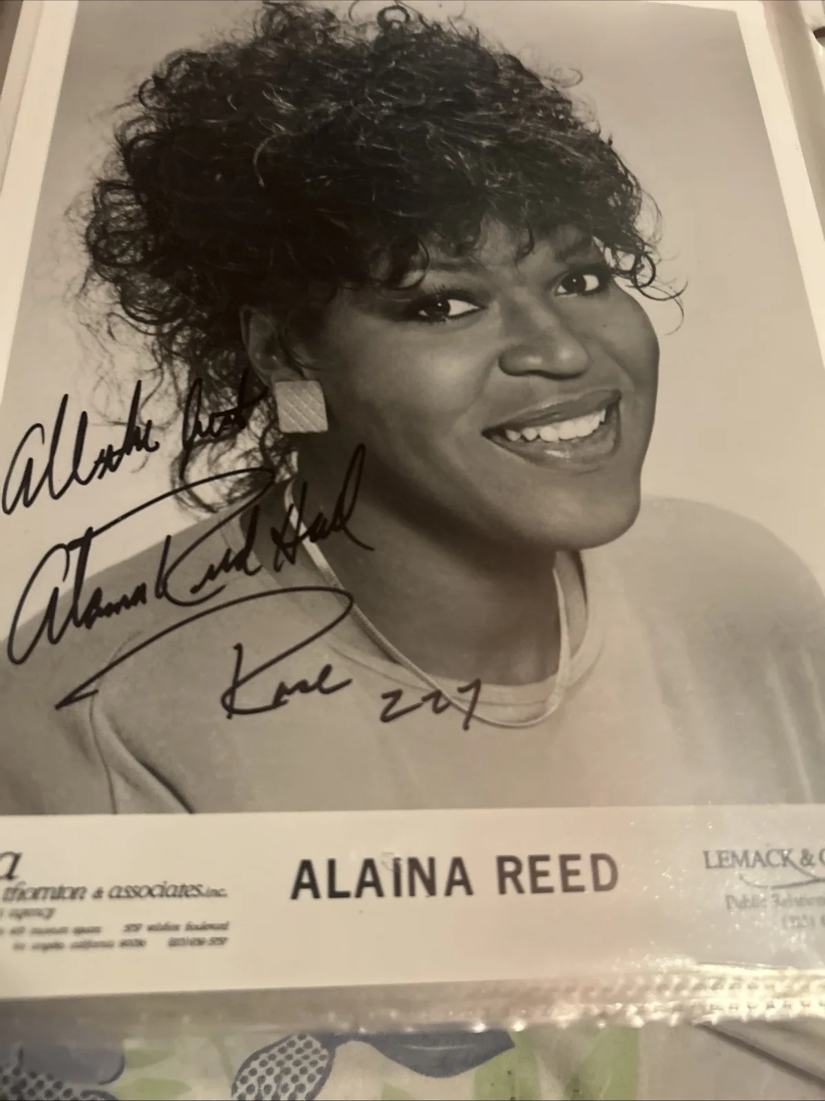 Alaina Reed — Alaina Reed Autographed 8 X 10 Black-And-White Photo Authentic, изображение 4