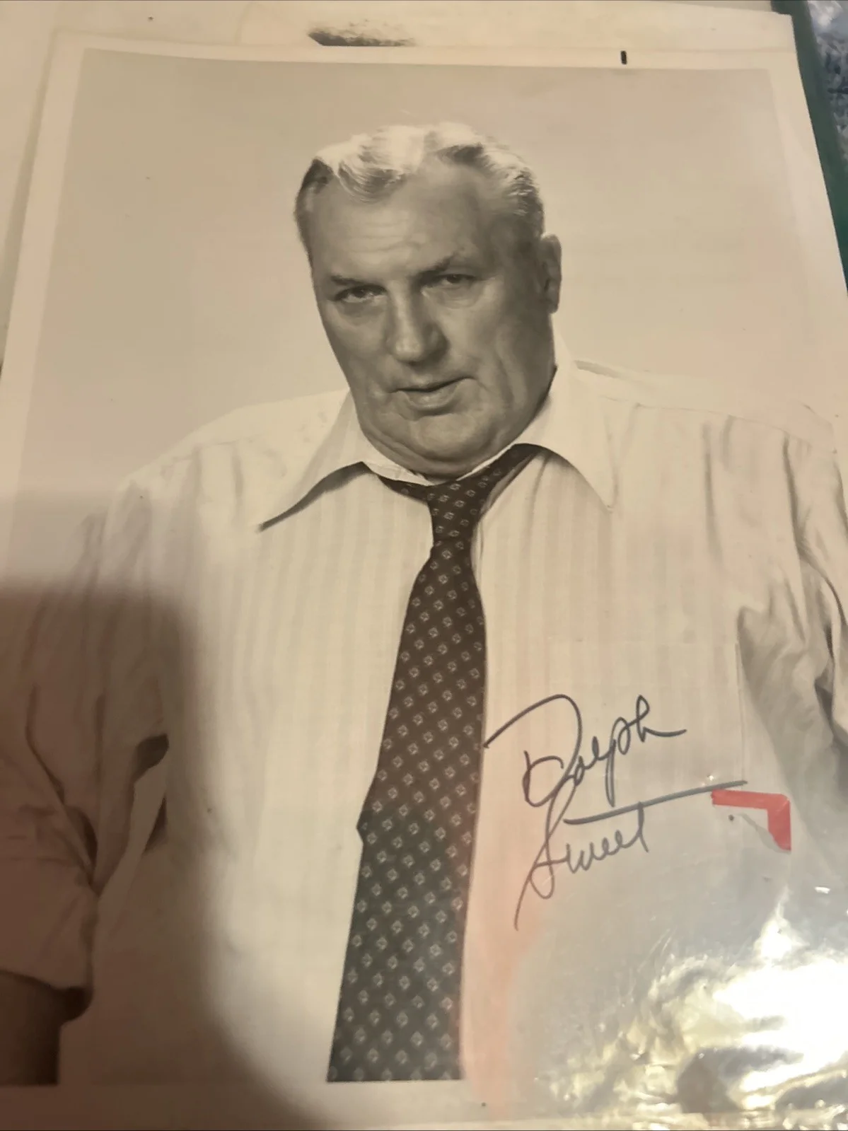 Dolph Sweet — Dolph Sweet Autographed Six X 8 Black-And-White Photo, image 2
