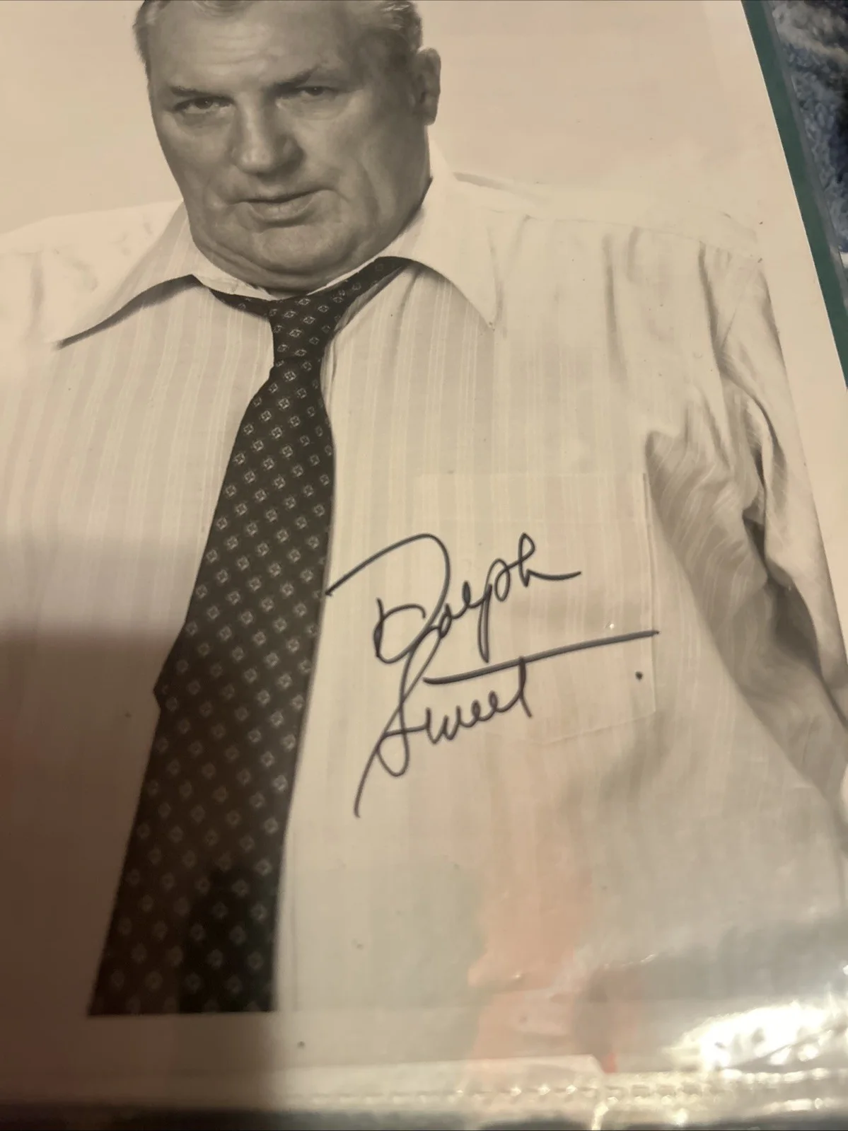 Dolph Sweet — Dolph Sweet Autographed Six X 8 Black-And-White Photo, image 4