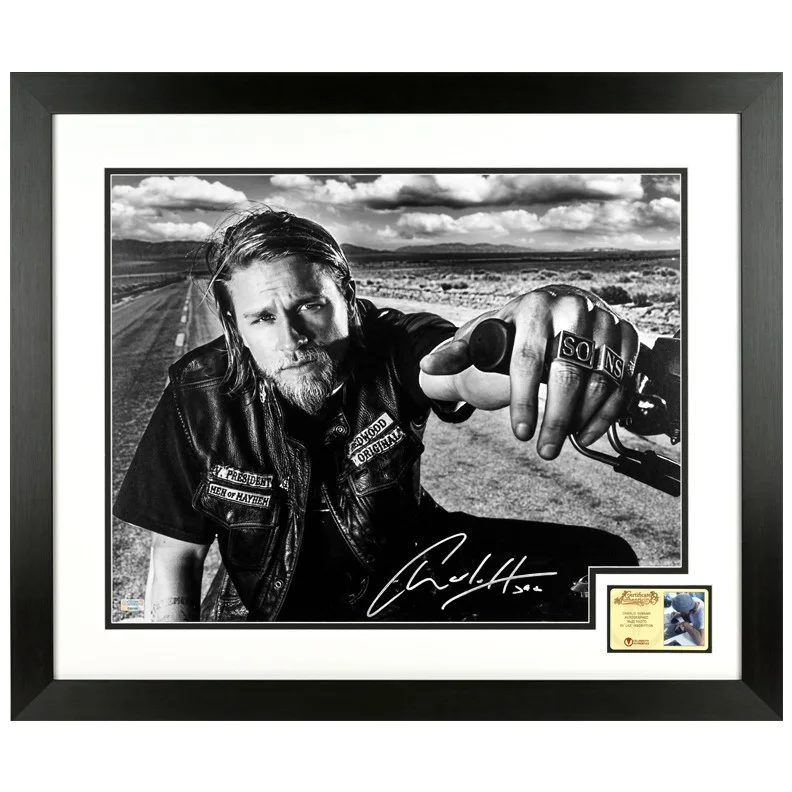 Charlie Hunnam — Charlie Hunnam Autographed Sons of Anarchy Open Road 16x20 Framed Photo