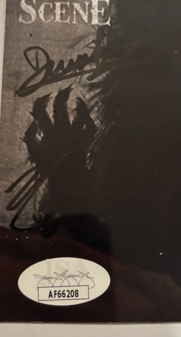 THE WARNING SIGNED QUEEN OF THE MURDER SCENE PHOTO JSA COA Autograph band, изображение 2