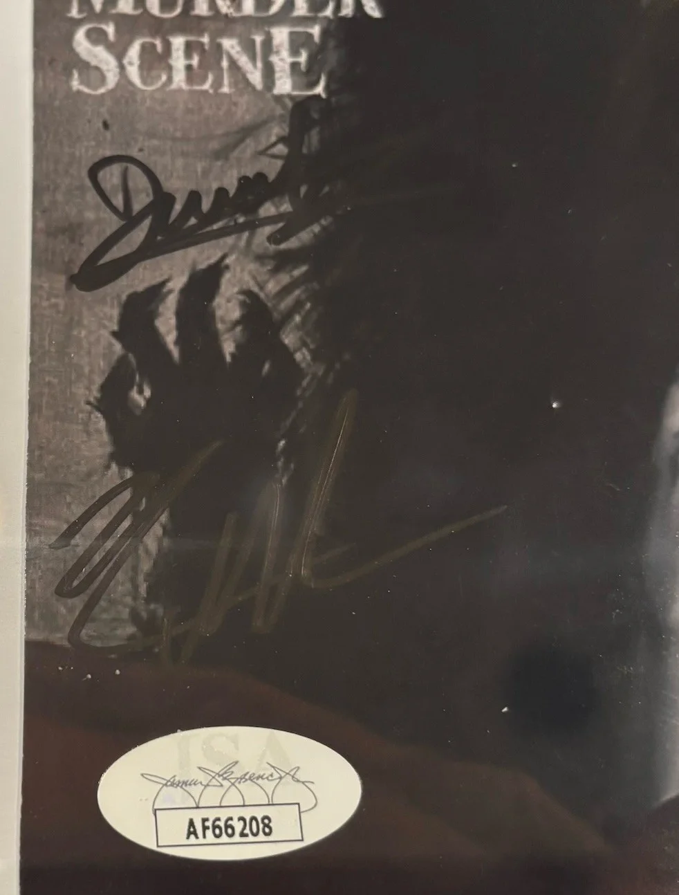 THE WARNING SIGNED QUEEN OF THE MURDER SCENE PHOTO JSA COA Autograph band, изображение 5