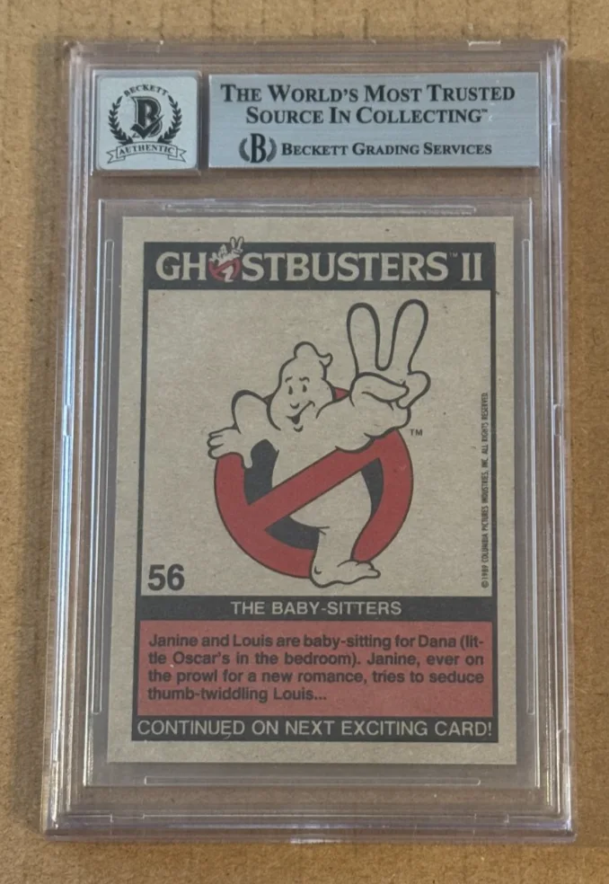 ANNIE POTTS — ANNIE POTTS SIGNED 1989 TOPPS GHOSTBUSTERS 2 CARD AUTO GRADE 10 BECKETT BAS, image 2