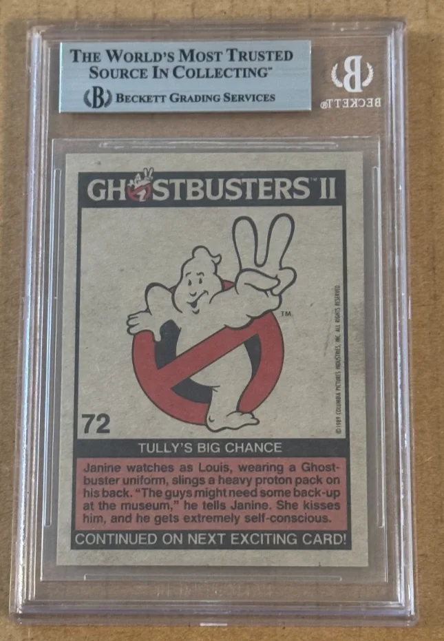 ANNIE POTTS — ANNIE POTTS SIGNED 1989 TOPPS GHOSTBUSTERS 2 CARD BECKETT BAS, image 2
