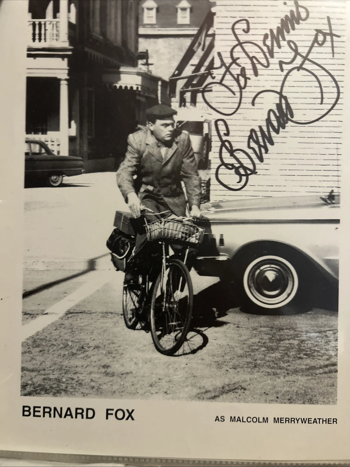 Bernard Fox — Bernard Fox 8 X 10 Black-And-White Color Photo Autograph Authentic, image 5
