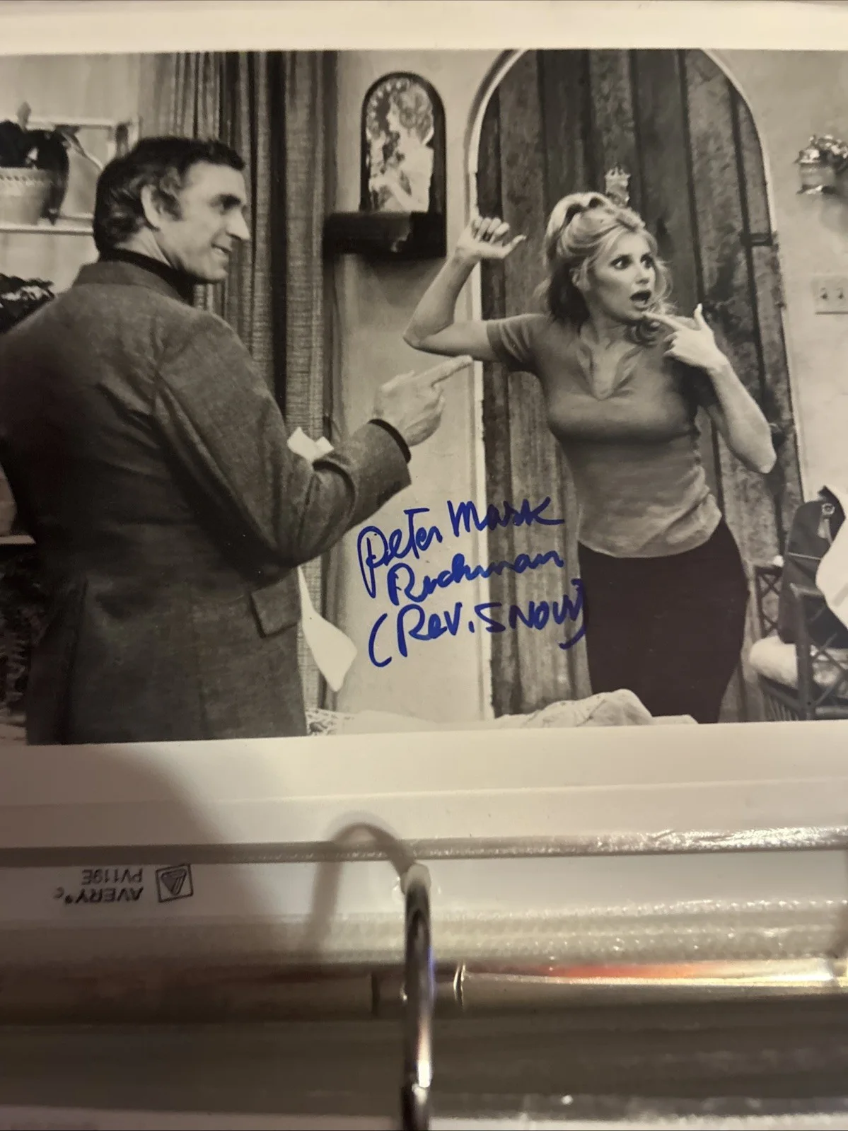 Peter Mark Richman — Peter Mark Richman Threes Company Autographed Photo 8 X 10, image 2