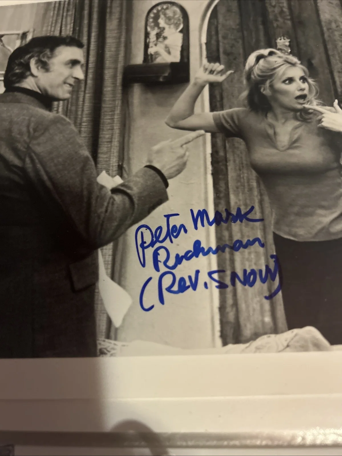 Peter Mark Richman — Peter Mark Richman Threes Company Autographed Photo 8 X 10, image 3
